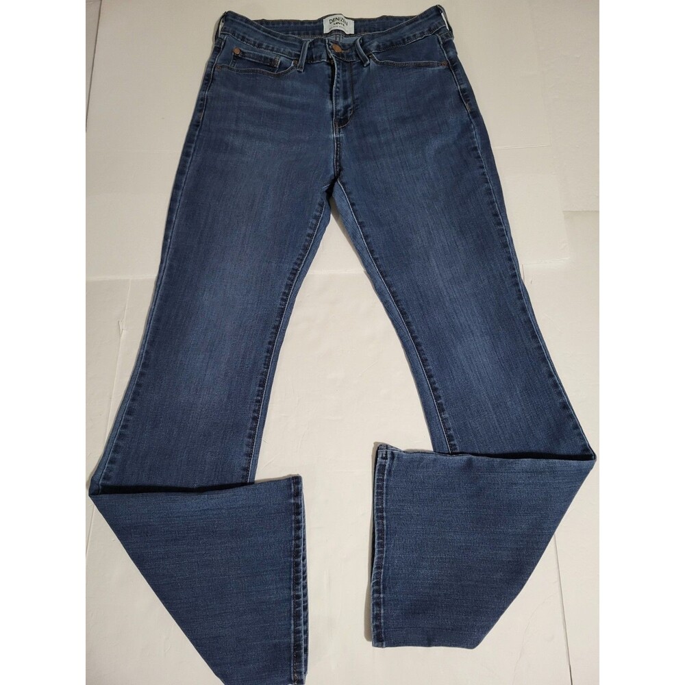 Levis Jeans Women Blue Denim Mid Rise Bootcut Denizen Cotton Blend 30x32